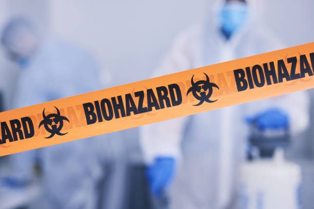 Professional Biohazard Cleanup technician working in Marissa, IL